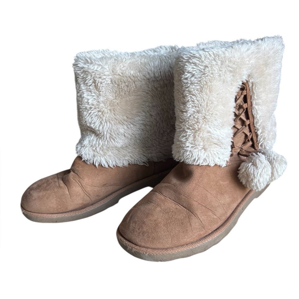Cozy Tan and Cream Women's Boots